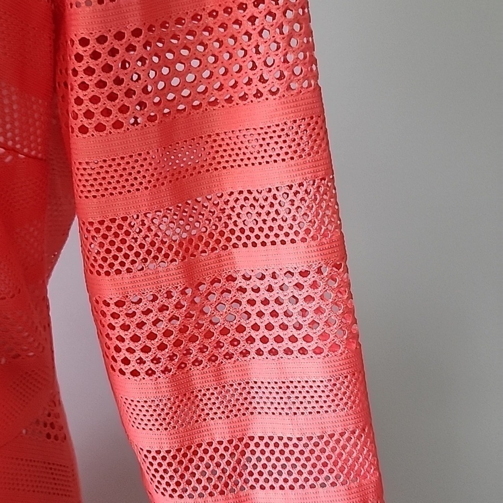 Signature by Sangria Fit and Flare Coral Color Illusion Dress - Picture 8 of 12